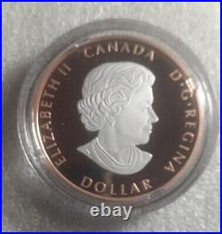 2023 PAX Peace $1 Dollar 1 OZ Rose Gold Plated Pure Silver UHF Proof Coin Canada