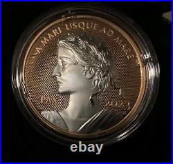 2023 Peace Dollar Rose Gold High Relief Pure 1oz. 9999 Silver Coin Canada UNC
