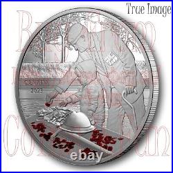 2023 Remembrance Day $20 1 oz. Pure Silver Proof Poppy Coin Canada