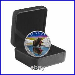 2024 CANADA GRIZZLY BEAR Wildlife Reflections $20 1oz. 9999 Pure Silver Coin