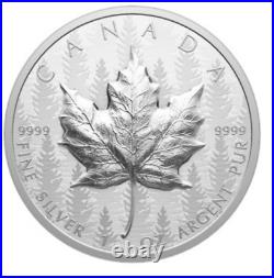 2024 Maple Leaf Canada Ultra-High Relief UHR SML $20 1 OZ Pure Silver Proof Coin