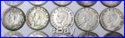 20X 1939 Canada Silver Dollars King George VI all circulated One roll 20 coins
