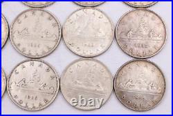 20x Canada 1935 silver dollars 20-coins VF to AU