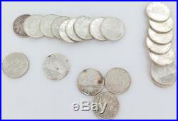 21 x CANADIAN 80% SILVER DOLLARS $1. 1961 1966. 489g INVEST IN SILVER