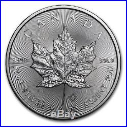 25 COIN ROLL 2017 1 OUNCE SILVER CANADIAN MAPLE LEAF COINS. 9999 1oz