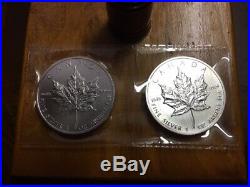3 COINS each 1 Troy Oz. 9999 SILVER 2013 $5 Canada Maple Leaf. Just Opened