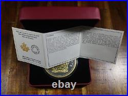 5 Oz Silver 99.99%, 2015 Canada Big Coin Series, Coat of Arms, 62.25 mm, COA