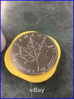 6 x 2013 Canada Maple Leaf 1oz Fine Silver $5 Five Dollar Coins