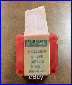 BJSTAMPS 1965 CANADIAN DOLLARS UNC ROLL Of 20 Coins 80% SILVER Canada
