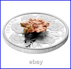 BUMBLE BEE and the Bloom 2019 CANADA 5oz. 9999 Pure Silver Proof $50 Coin