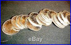 Bu Roll Of Canadian Silver Dollars, 17 1964 And Three 1965's Pretty Coins