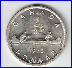 CANADA 1955 ARNPRIOR WithDIE BREAK VOYAGEUR SILVER DOLLAR ELIZABETH II SILVER COIN