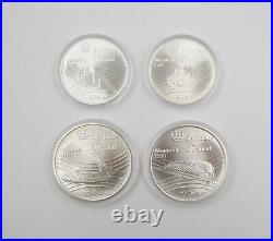 CANADA 1976 MONTREAL OLYMPICS 4 x SILVER COIN CASED SET $10 & $5