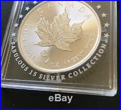 CANADA 2016 MAPLE LEAF Fabulous Collection F15 Privy Mark 1 Oz 999.9 Silver Coin