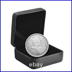 CARIBOU W Winnipeg Mint Mark 2024 CANADA 1oz. 9999 Pure Silver 25c Coin