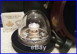 COA#3. 2018 Antique Carousel $50 6OZ Pure Silver Gold-Plated Proof Coin Canada