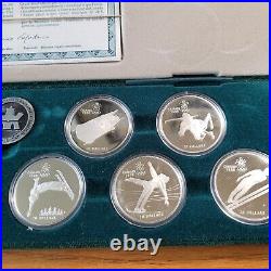 Calgary 1988 Winter Olympic Sterling Silver coin set