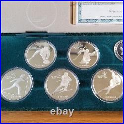Calgary 1988 Winter Olympic Sterling Silver coin set