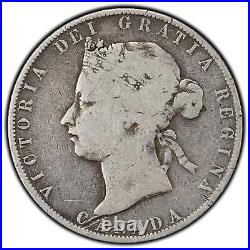 Canada 1871-H 50 Cents Half Dollar Silver Coin