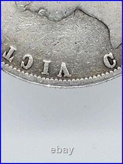 Canada 1872 H Inverted A For V Silver 50 Cents Half Dollar Coin