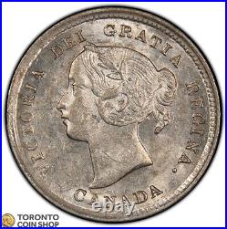 Canada 1893 5 Five Cents Silver Coin AU+