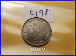 Canada 1896 5 Cent Silver Coin ID#c198