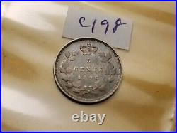 Canada 1896 5 Cent Silver Coin ID#c198