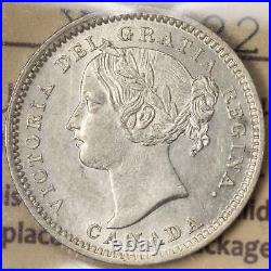 Canada 1901 10 Cents Dime Silver Coin ICCS MS-63