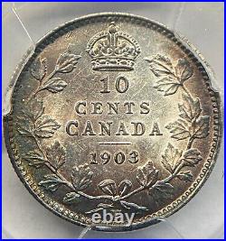 Canada 1903-H 5 Cent Silver Coin PCGS AU 55