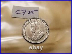 Canada 1912 Mint 5 Cent Silver Coin ID#c725