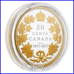 Canada 1917 2017 Half Dollar 50 Cents 2 Oz Silver Coin Masters Club