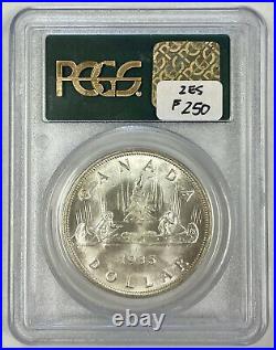 Canada 1935 $1 One Dollar Silver Coin First Year PCGS MS-65