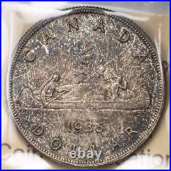 Canada 1935 $1 Silver Dollar Coin ICCS MS-65
