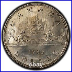 Canada 1935 $1 Silver Dollar Coin MS-64