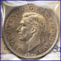 Canada 1938 $1 Silver Dollar Coin ICCS MS-63