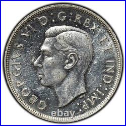 Canada 1947 Blunt 7 $1 One Dollar Silver Coin