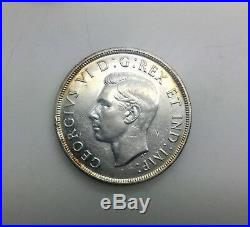 Canada 1947 Blunt 7 Key Date Silver Dollar Circulated Coin Sharp Details