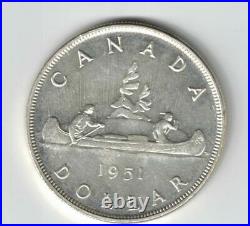Canada 1951 Arnprior Silver Dollar King George Vi. 800 Silver Coin