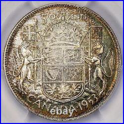 Canada 1953 NSD SD 50 Cents Half Dollar Silver Coin PCGS MS-64 Lovely Toning