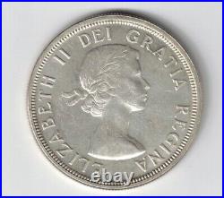 Canada 1955 Arnprior With Die Break Silver Dollar Queen Elizabeth II Silver Coin