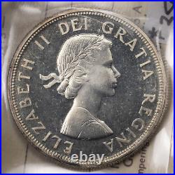 Canada 1964 $1 Silver Dollar Coin ICCS Specimen SP-63