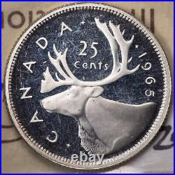 Canada 1965 25 Cents Quarter Silver Coin ICCS Specimen SP-65 Cameo