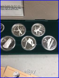 Canada 1988 Calgary Olympic Winter Games 10 Silver Coin Set
