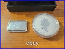 Canada 1998 10 OZ Maple leafs $50.9999 10th Anniversary, CAO sterling Silver