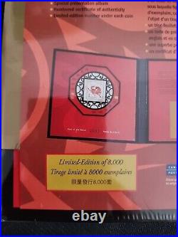 Canada 2002 $15 Silver Coin Lunar Year of the Horse with Stamp RCM CoA SEALED