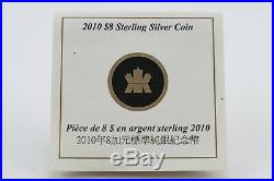 Canada 2010 Year of the Horse $8 Coin Sterling Silver Royal Canadian Mint withcase