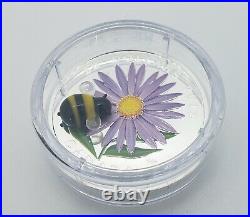 Canada 2012 $20 Aster and Glass Bumble Bee. 9999 Silver Proof Coin