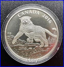 Canada 2013-2016 $100 for $100 99.99 Silver Coin 4 Coins SET