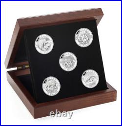 Canada 2013 $25 O Canada Series. 9999 Pure Silver 5-Coin Set Tax-Exempt