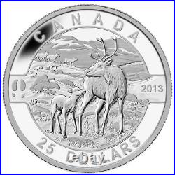 Canada 2013 $25 O Canada Series. 9999 Pure Silver 5-Coin Set Tax-Exempt
